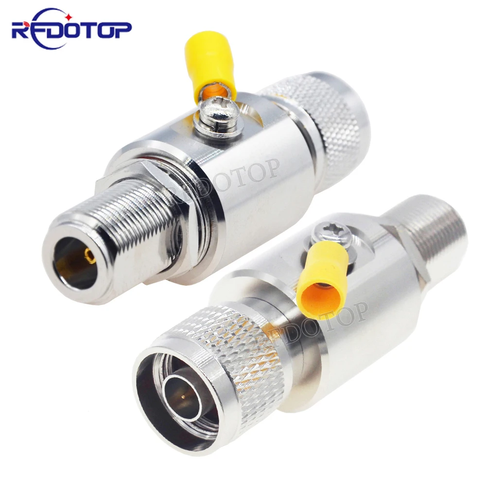 

DC-3GHz N Male to Female Jack Gas Discharge Protection for HAM CB Radio WLAN WiFi Coaxial Lightning Arrestor Surge Protector