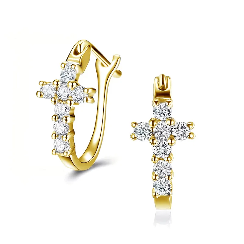 princess square bag earrings, hot-selling cross ear buckles Metal Earrings Design Simple Temperament Senior Fashion Jewelry