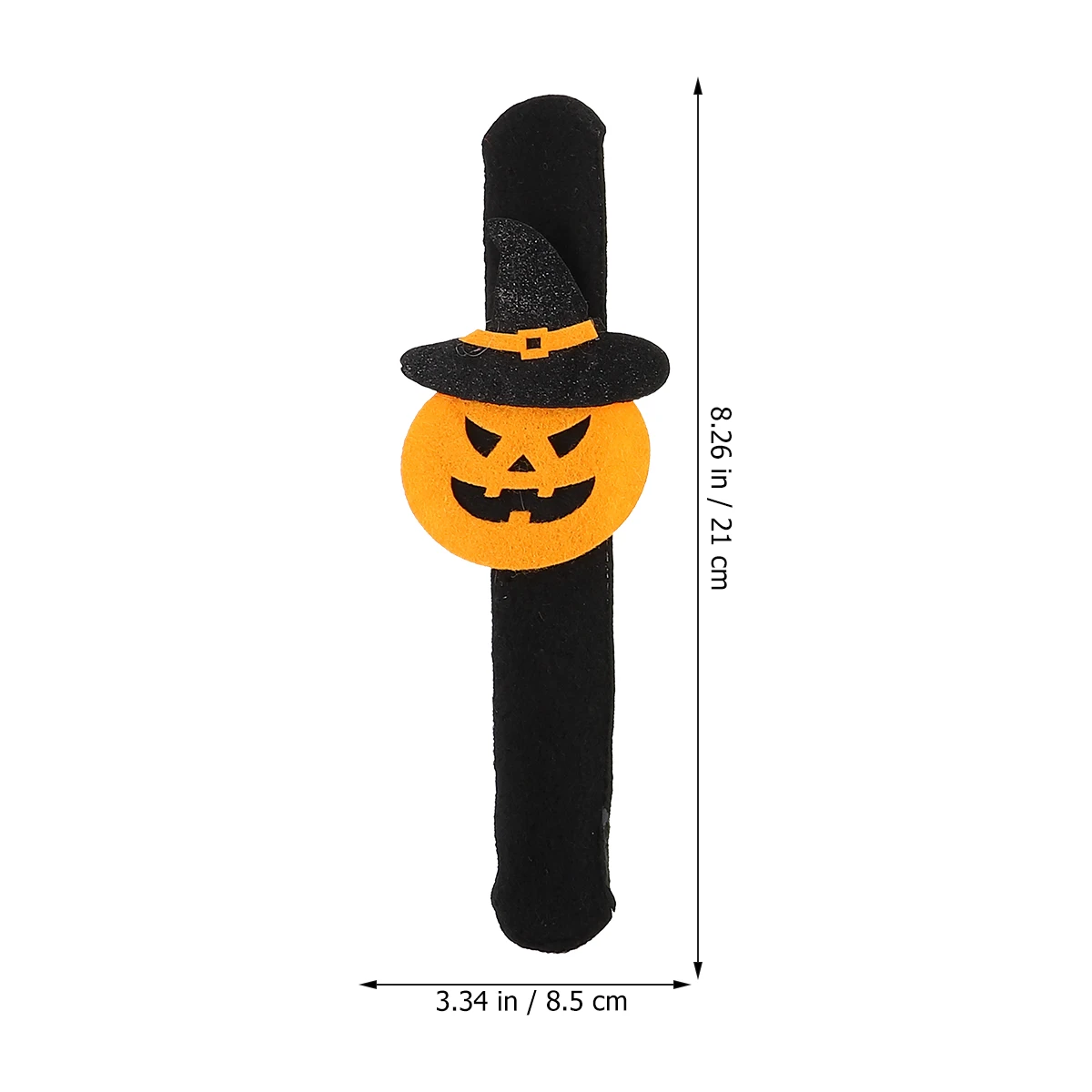 

6 Pcs Pumpkin Pop Ring Wrist Bands Light Slap Bracelets Party Halloween Toy for Kids Plastic Child