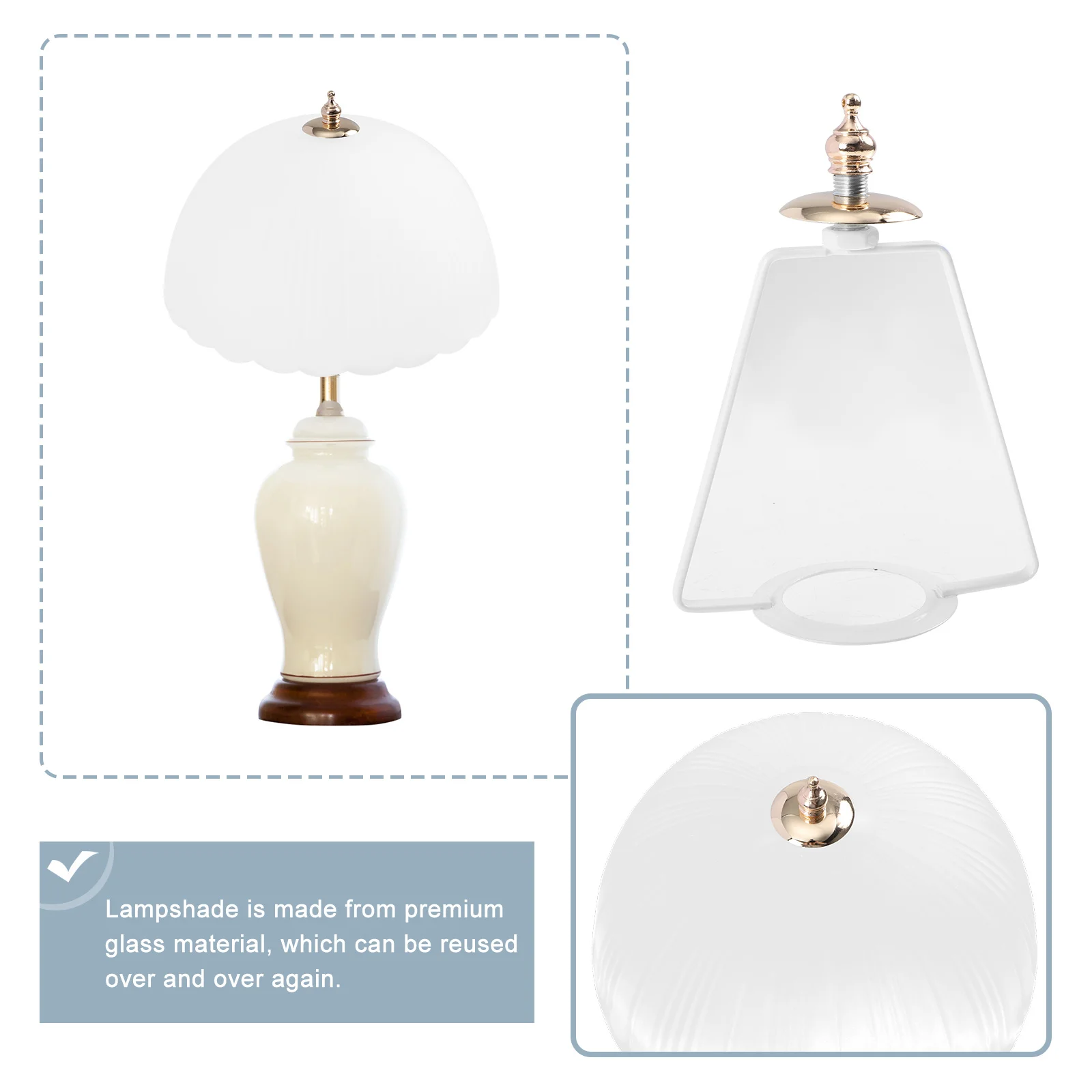 

1Pcs Frosted Watermelon Grain Glass Lamp Cover Durable Decorative Lampshade for Ceiling Desk Table Light Glass Light Cover