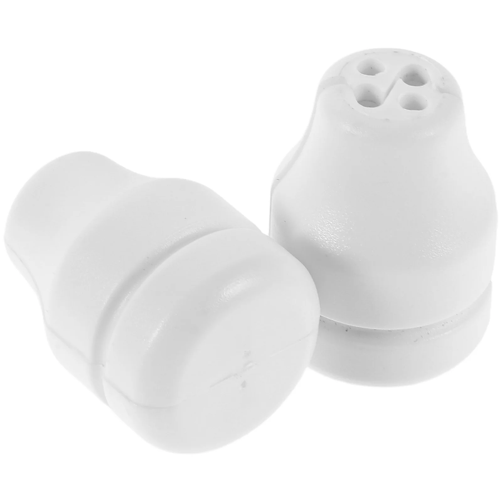 

2pcs Copper Bell Tassel White Plastic 4-Hole Cord Knobs For Window Blinds Curtains Drop End Replacement Parts Shutter Hardware