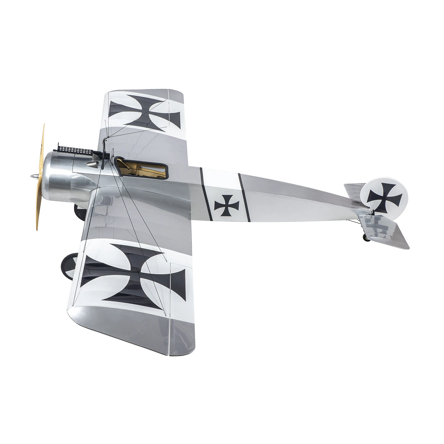1.6m （63”） Fokker E.III Eindecker WW1 Fighter ARF Balsawood RC Airplane Model