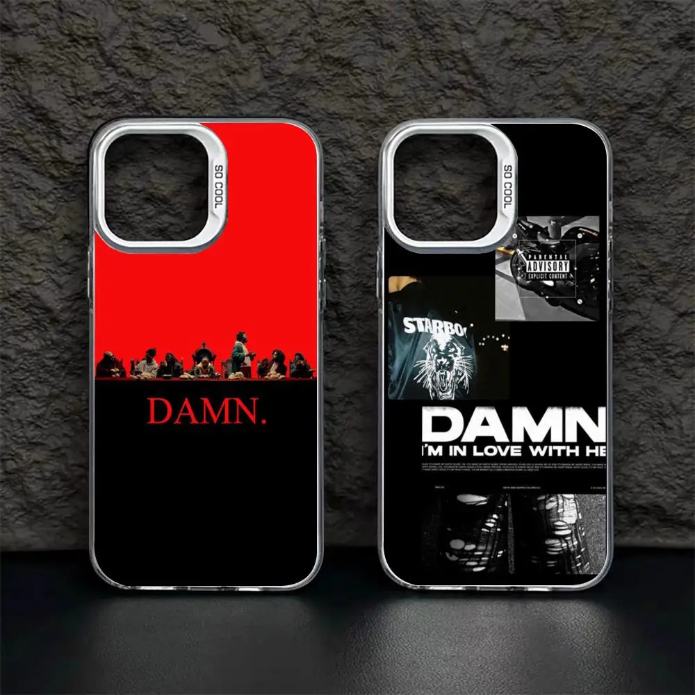 Damn Kendrick Lamar Phone Case White IMD Colorful Phone CaseSilver Suitable for iPhone 16 15 14 13 12 11 XS Pro Max