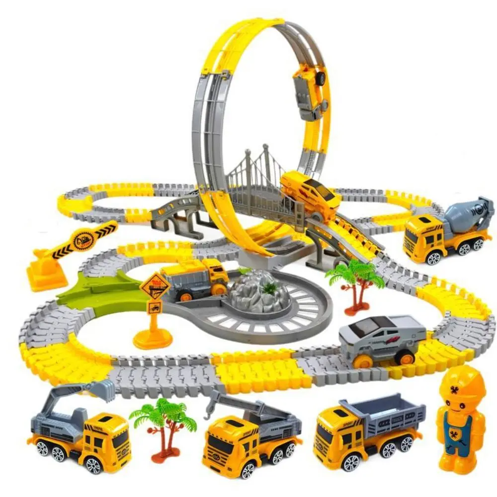 Boys and Girls Climbing Track Track Car Train Puzzle Educational Electric Track Anti-gravity Mini Car Car Engineering
