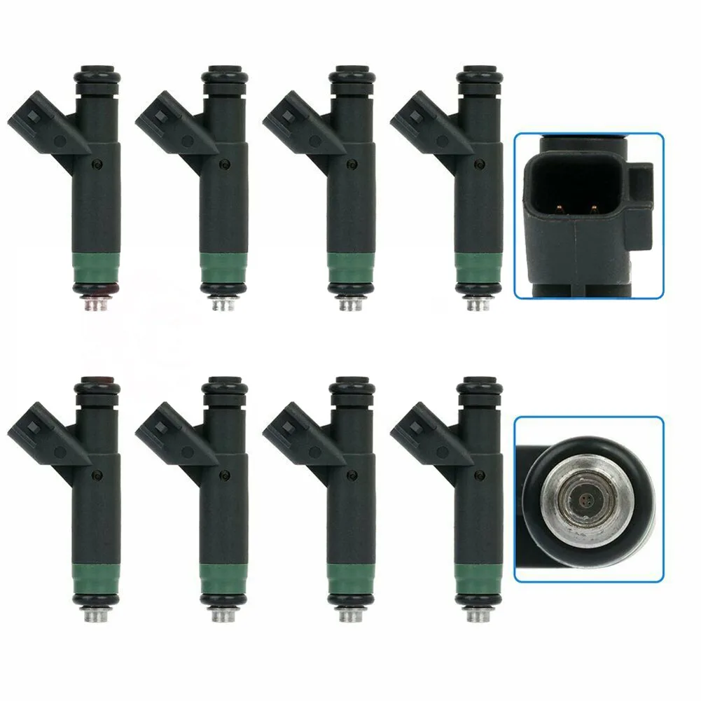 8pcs Fuel Injector Nozzle 53032704AB For Dodge Dakota Ram 1500 For Durango 4.7L For Jeep Grand Cherokee Engine 04-07