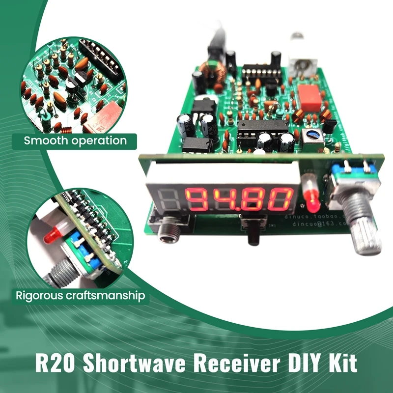 FM AM Radio Receiver FM Broadcast Aviation Band PLL Receive DIY Kit 118-136M 88-108M Digital Display