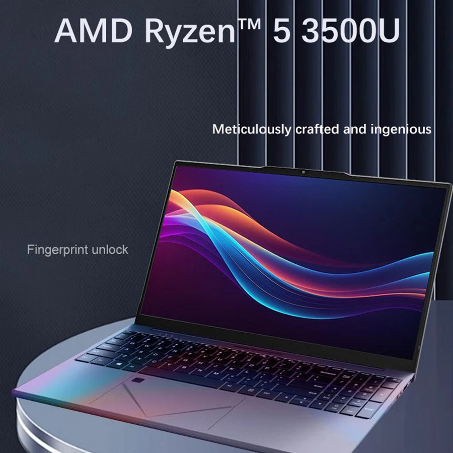 【YJ-R5】 180 °   แล็ปท็อปเกมมิ่งแบบพับได้ AMD Ryzen ™   แล็ปท็อปหน้าจอ IPS ขนาด 15.6 นิ้ว รุ่น 5 3500U แรม DDR4 สูงสุด 32GB 2*SSD ระบบปฏิบัติการ Windows 11 พร้อมระบบสแกนลายนิ้วมือ