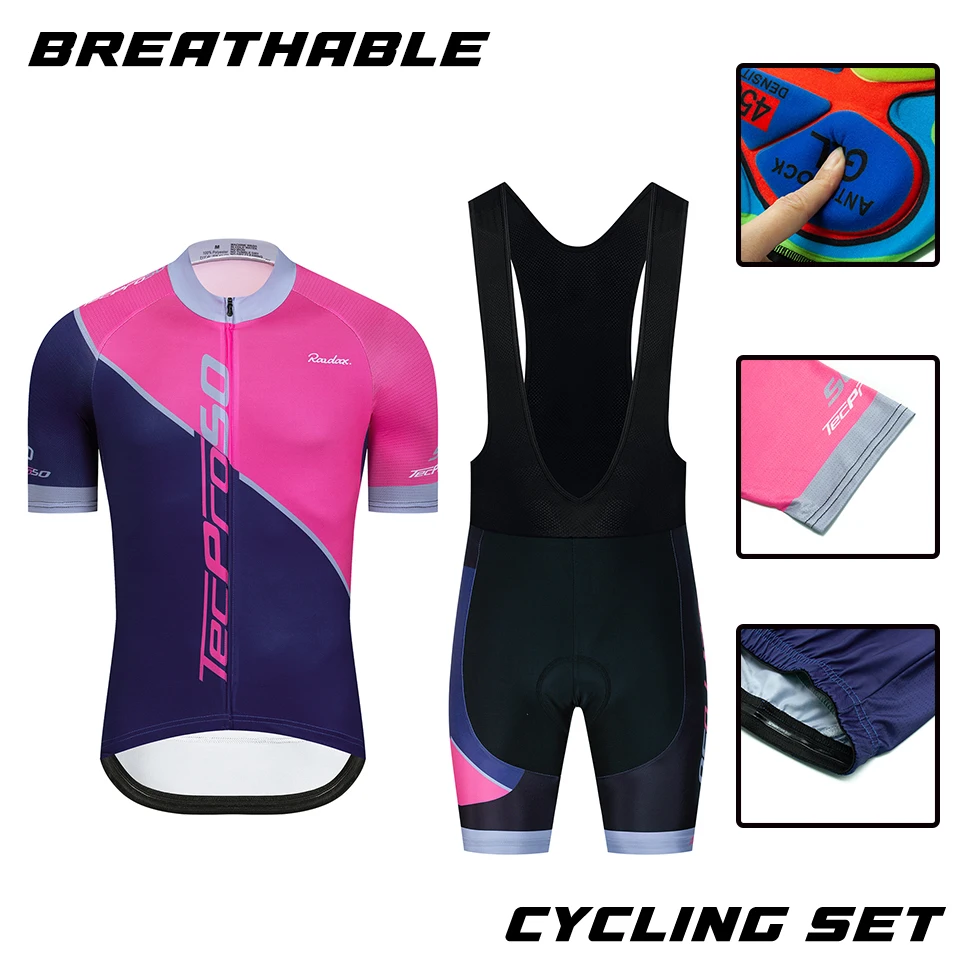 

Pro Team Cycling Clothes Men's Bike Set Mtb Road Bike Uniform Shorts Man Mountain Complete 2025 Breathable Bib Suit Cycle Summer