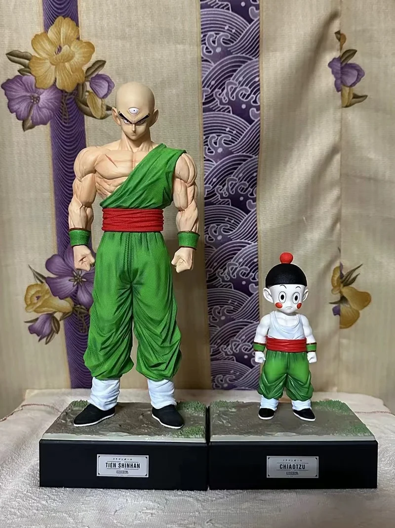 Dragon Ball 27cm Pvc Tien Shinhan Chaoz Action Figures Anime Figure Desktop Decoration Statue Model Doll Toy Christmas For Gifts