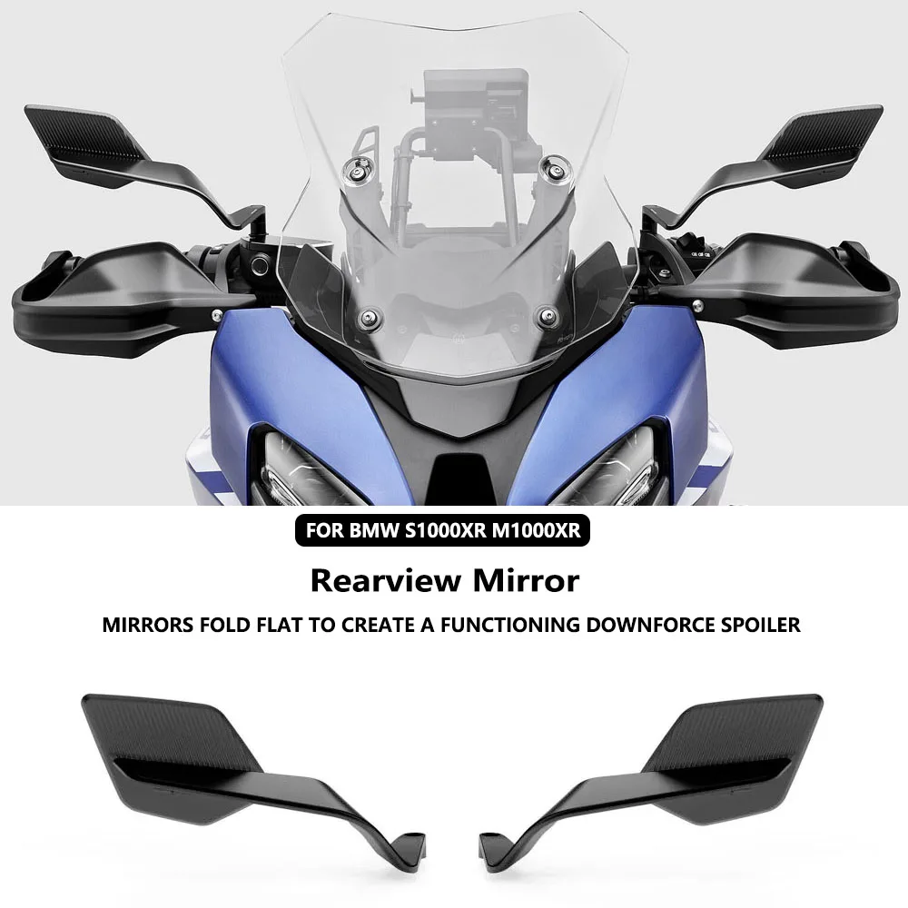 

For BMW S1000R S1000XR M1000R M1000XR Motorcycle Rearview Mirror Wing Aerodynamic Aluminum Stealth Max Mirrors 2025 2024 2023