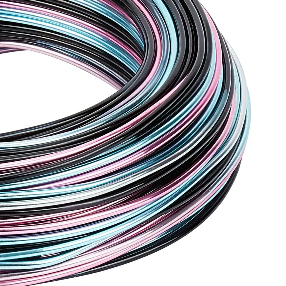 41.6 Meters Multicolor Aluminum Wire 1.5mm Bendable Metal Wire for Jewelry Beading Craft Making DIY Hairpins Earrings Hooks