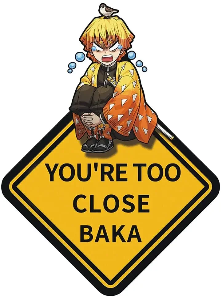 

New Design Warning Anime Car Decal Devil Killer Car Decal Warning Decal Vinyl Decal Anime Car Accessories, 14cm