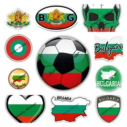 Bulgaria Flag Map Vinyl Stickers BulgariaFootball Vinyl Decal Bumper Travel BG Flag Accessories Waterproof Car Decal