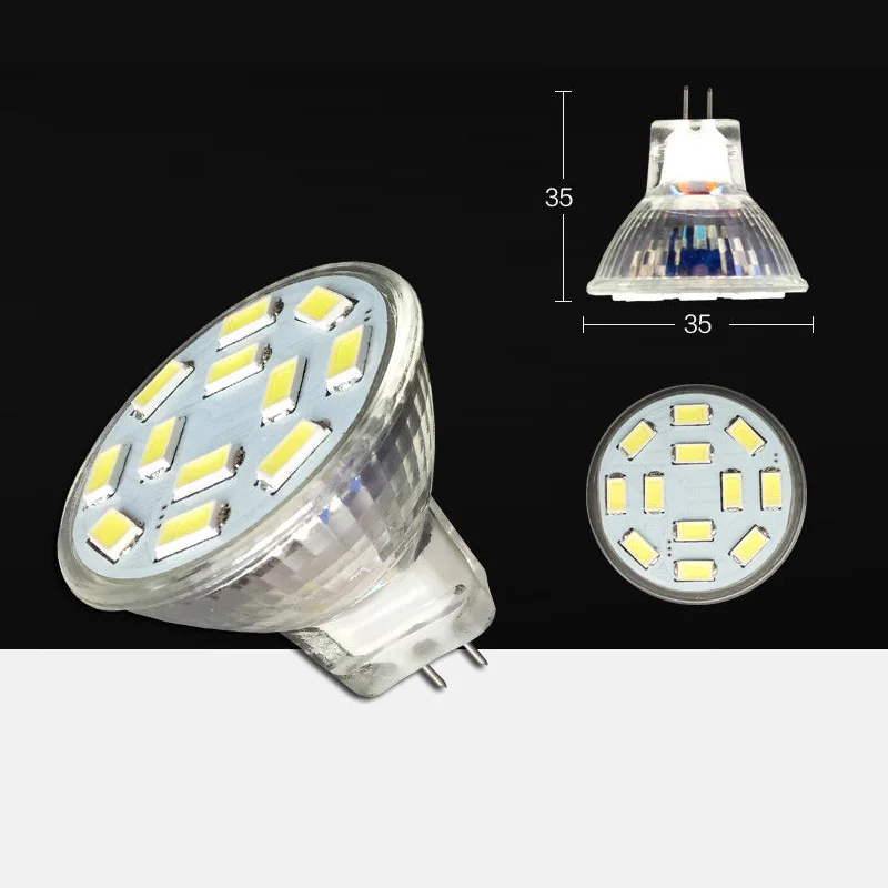 Super Bright 3W 5W 7W MR11 lampada a LED SMD3014 18 28 62LED 220V lampadine a LED Warm/Cool White High Power 12V Mr11 faretto a LED