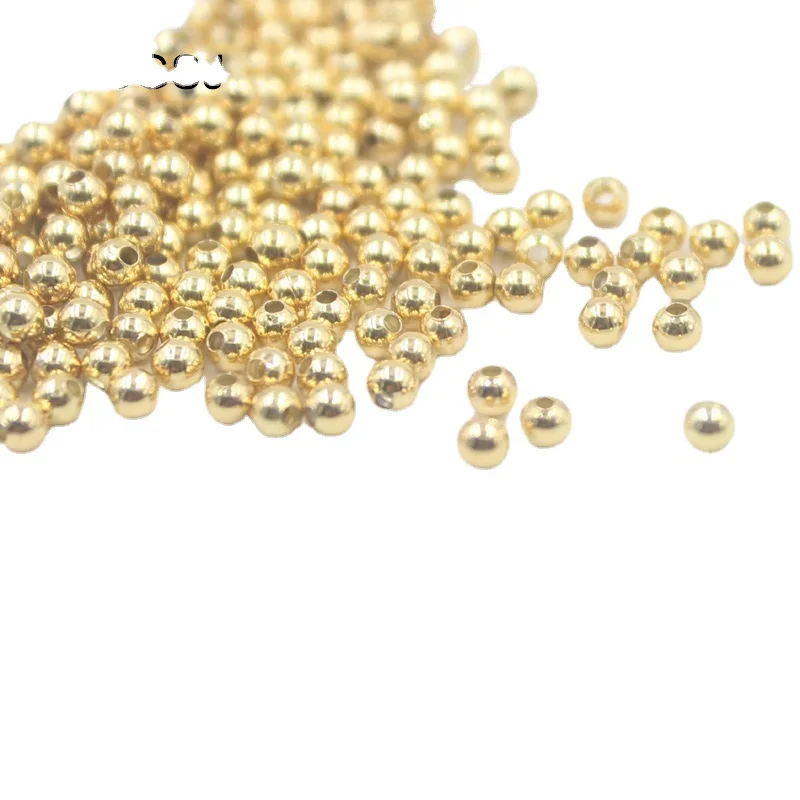 

3 Colors 2mm 200 Pcs Wholesale Plated Brass Jewelry Making Findings Craft Spacer Seed Bail Beads