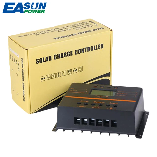 EASUN POWER 80A Solar Controller 12V24V PV panel Battery Charge   system Home indoor use 5V USB charger for phone