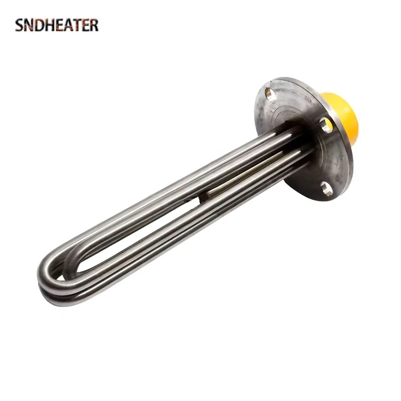 

SNDHEATER 220V 380V Electric Water Heating Element 6KW 9KW 12KW 115MM 130MM Flange Heater Replacement for Steam Boiler with Cap