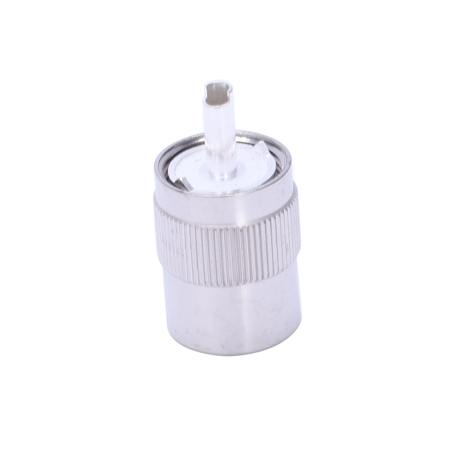 Imagem -03 - Conector Macho Uhf Prata Pl259 Plug Solda Rg8 Rg213 Lmr400 7d-fb Cabo 10 Pcs