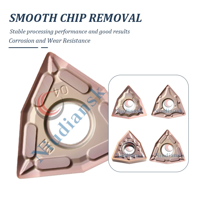 

Lathe Turning Blades WNMG080404 WNMG080408 MA MS JMS MQ HS HA GS LF6018 Series Processing Stainless Steel Cutting Tools Material