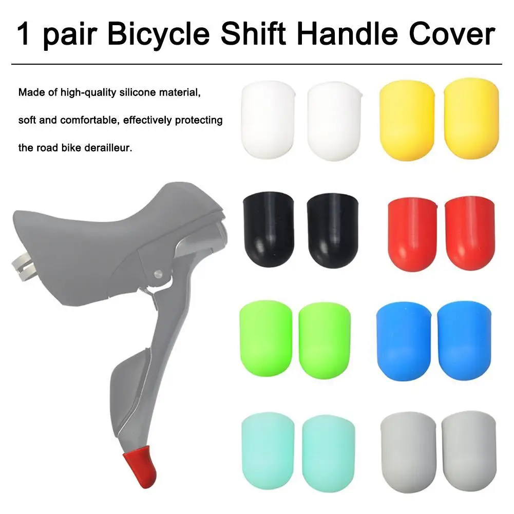 1pair RISK Bicycle Shift Handle Cover Road Bike Silicone Shifting Lever Protection Sleeve Derailleur Cycling Accessories