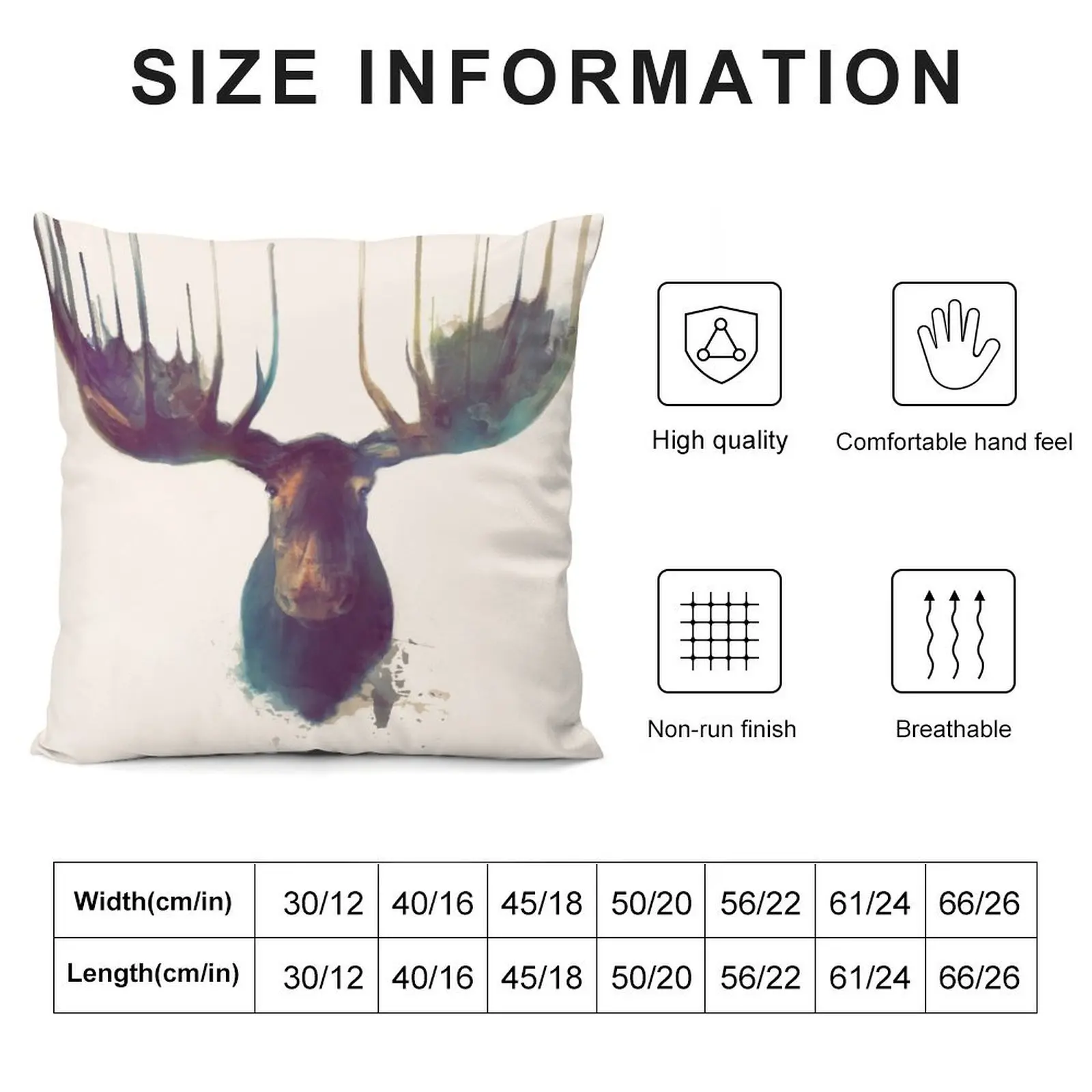 Moose Throw Pillow Luxury Cushion Cover Ornamental Pillow pillow