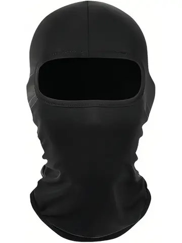 Balaclava Ski Mask Full Face Cover Windproof UV Protection Summer Cooling Lightweight Shiesty Mask Men Women 1pc Black