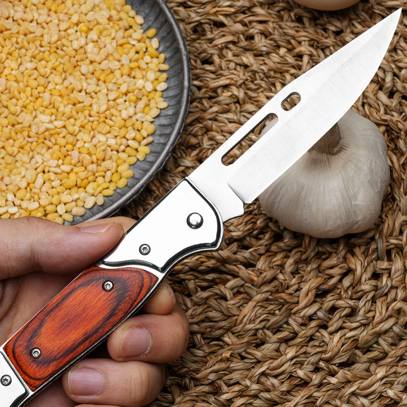 Outdoor folding knife, stainless steel small knife, household kitchen multi-purpose knife, fruit knife, outdoor camping with sma