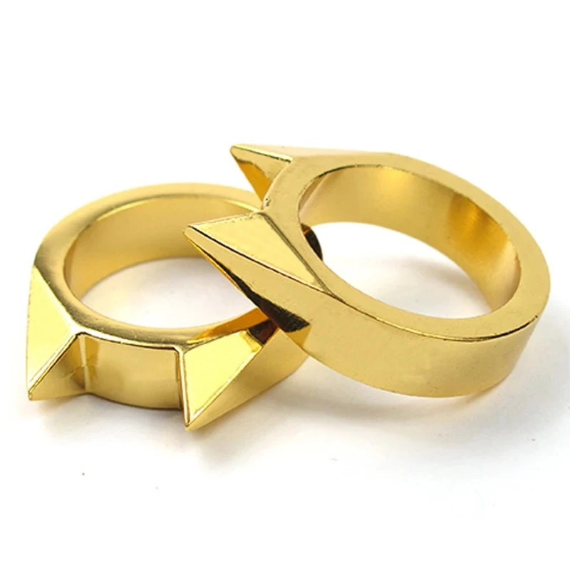 Ring Portable Men Women Self-defense Outdoor Survival Finger Gun Punk Style Emergency Protection Hiking Camping Jewelry