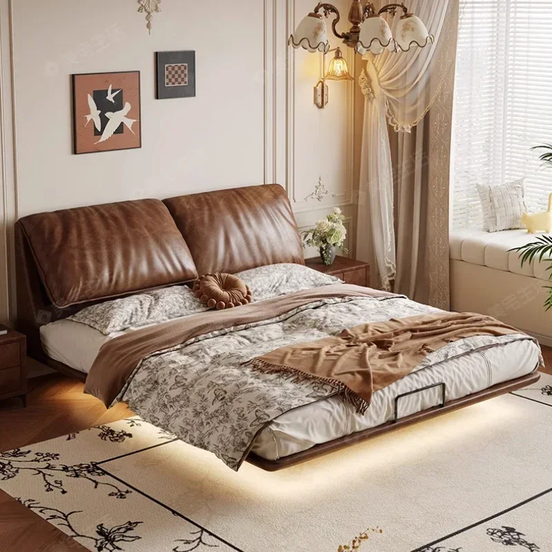 

Regale Luxury Modern Double Bed Storage Mattress Set Loft Queen Double Bed King Size Salon Study Cama Solteiro Hotel Furniture