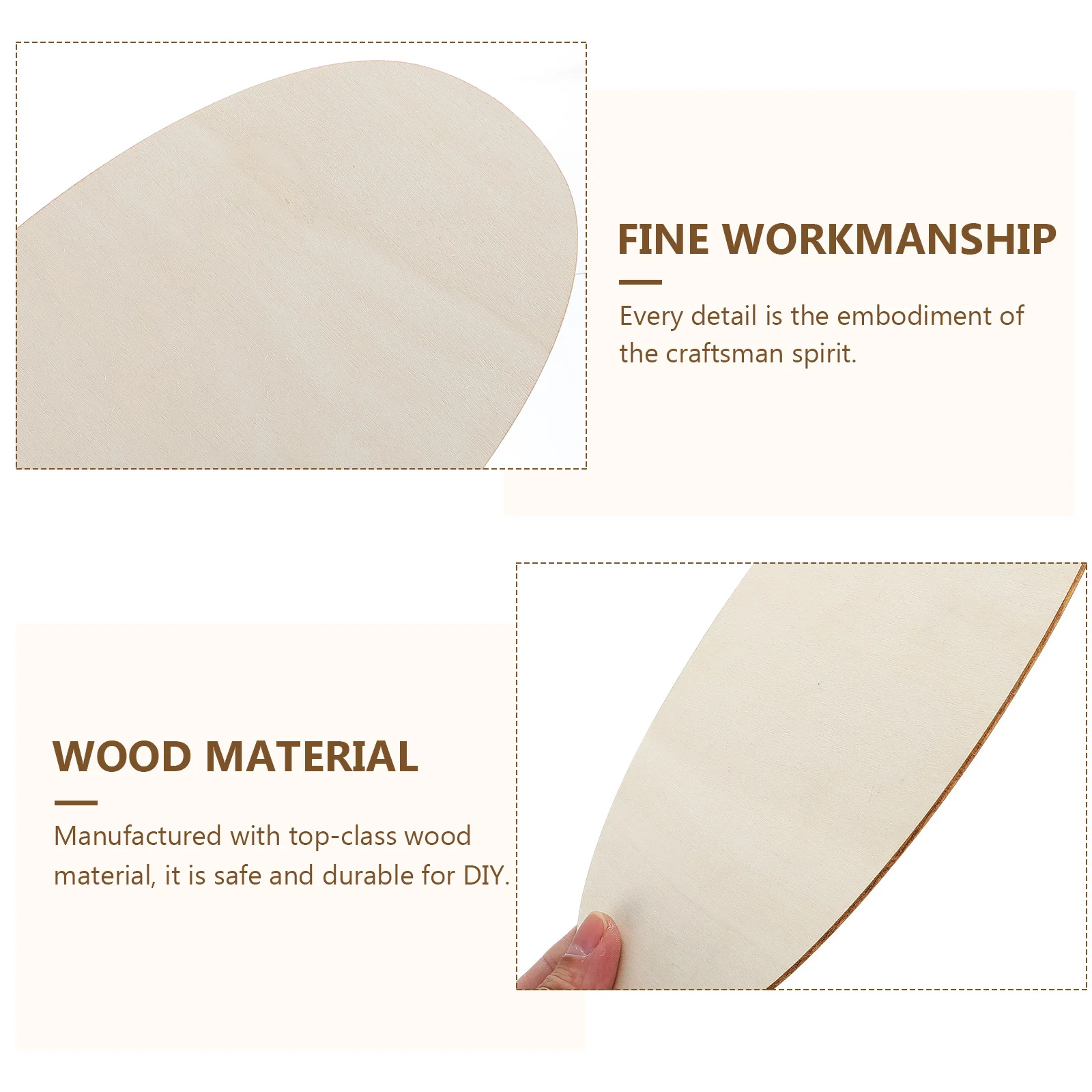 

10pcs Wooden Hanging Decor Unfinished Wood Chips Diy Crafts For Home Party Pendant Adults Painting Graffiti Accessory