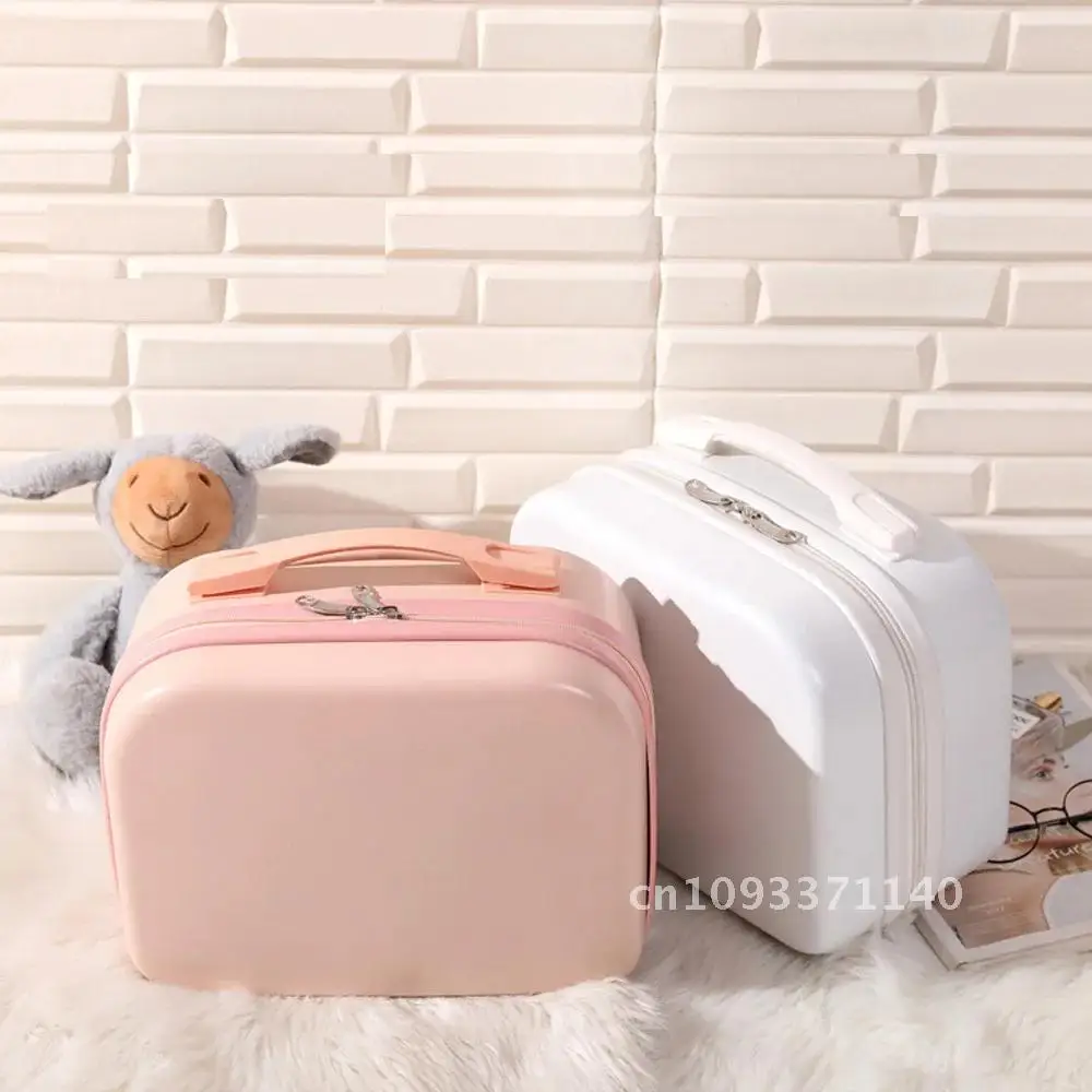 

14 Inch Luggage Bag Small Women Suitcase Travel Cosmetic Size:30-15.5-23cm Material Compressive