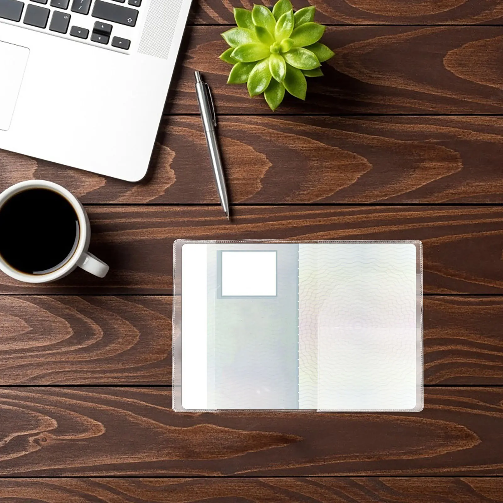 5 pçs transparente titular do passaporte à prova dwaterproof água claro protetor de passaporte organizador de documentos de viagem titular do cartão manga