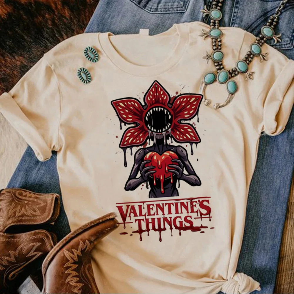 Das Demogorgon T-Shirt für Damen Eddie Munson Cannibal Flower Monster Grafik-T-Shirts Gothic Fashion Vintage T-Shirts