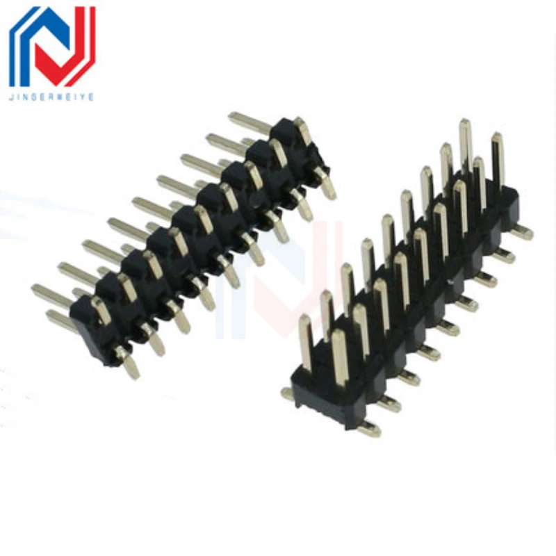 10Pcs  2.54mm /2.0mm /1.27mm Pitch SMD SMT Double Row Male PIN Header 2*2/3/4/5/6/7/8/10/12/20/40/50 PIN Strip Connector