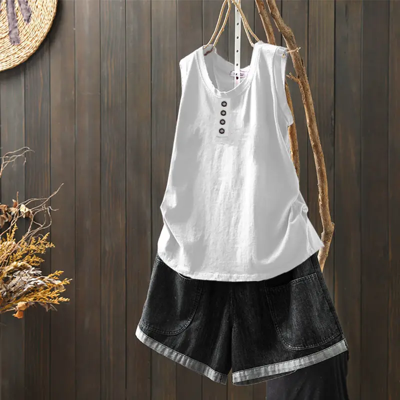 แฟชั่นO-คอสบายๆสีทึบเสื้อยืดเสื้อผ้าผู้หญิง2025ฤดูร้อนใหม่หลวมเสื้อเกาหลีAll-Match Teeเสื้อ