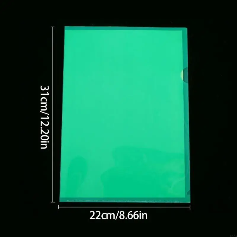 

LXAA 6 Colors A 4 Plastic Folder L Type Folders Office Organizers File Folder A 4 Plastic Sleeves for Document