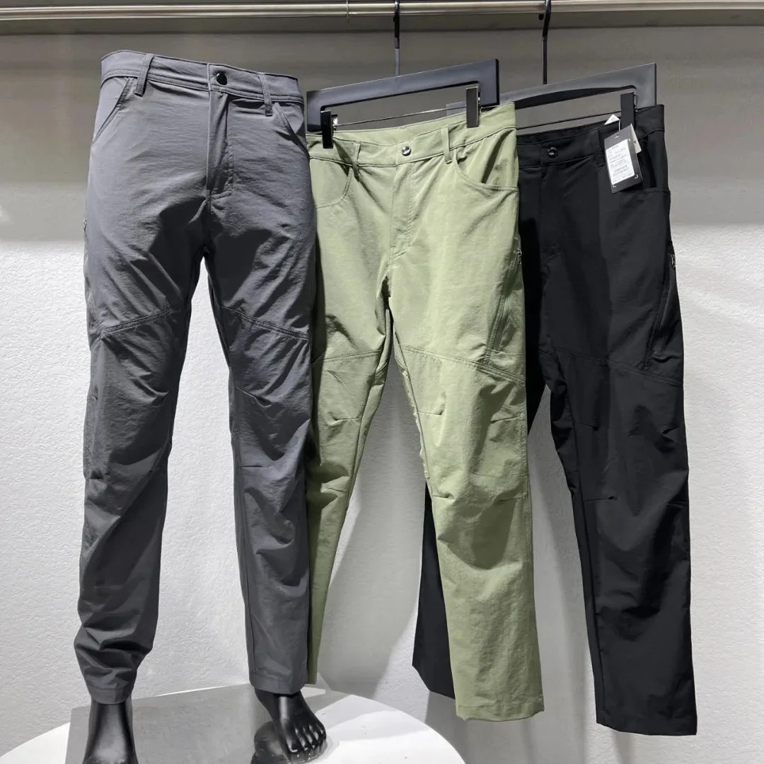 Spring Summer New Product Men's Quick Drying High Elastic Straight Casual Pants Outdoor Trekking Travel Climbing Camping Trouser