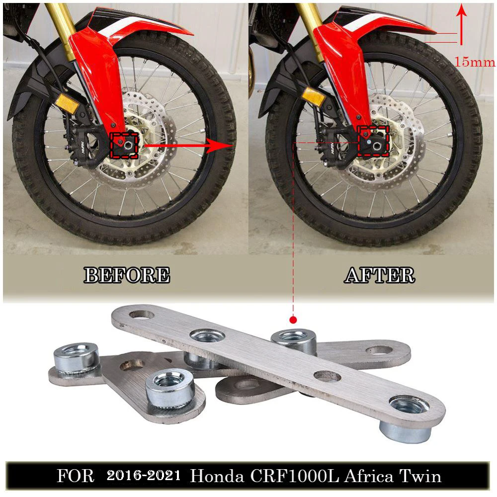 

Motorcycle Front Fender Riser Mudguard Lift Bracket Rising Kit For 2016-2024 Honda CRF1000L CRF1100L Africa Twin CRF 1000L 1100L