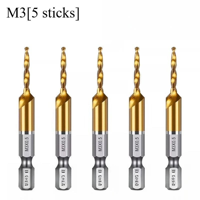 Three-in-one composite tapping tool for drilling and attacking holes