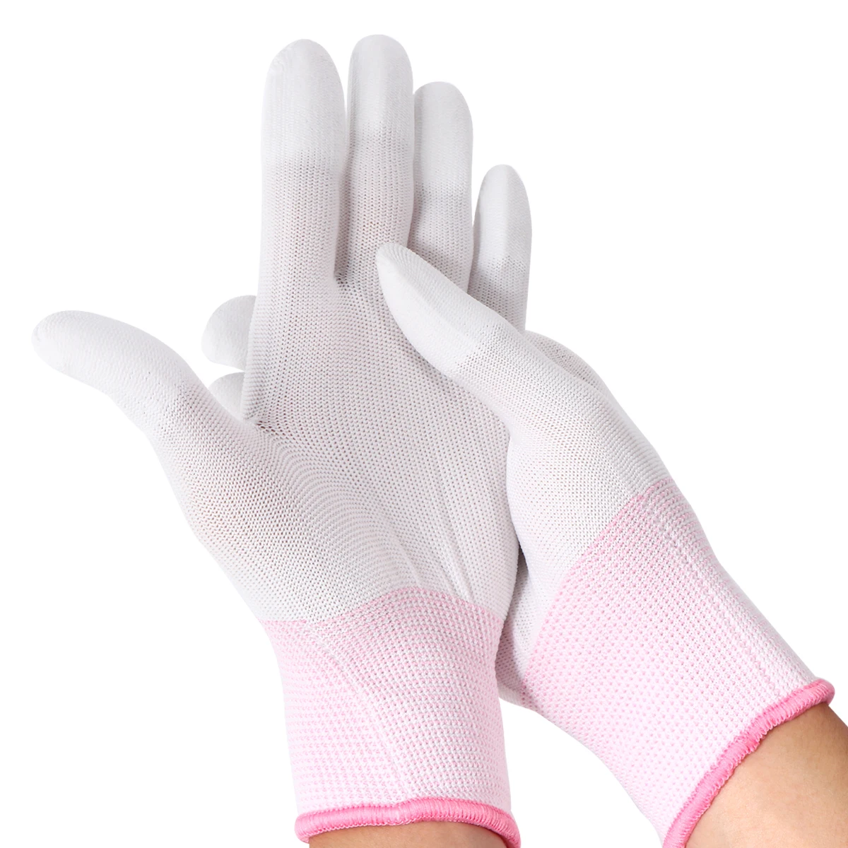

Anti-Slip Work Gloves S Pink M Grey Lightweight Gardening Gloves For Planting Weeding Window Cleaning Breathable