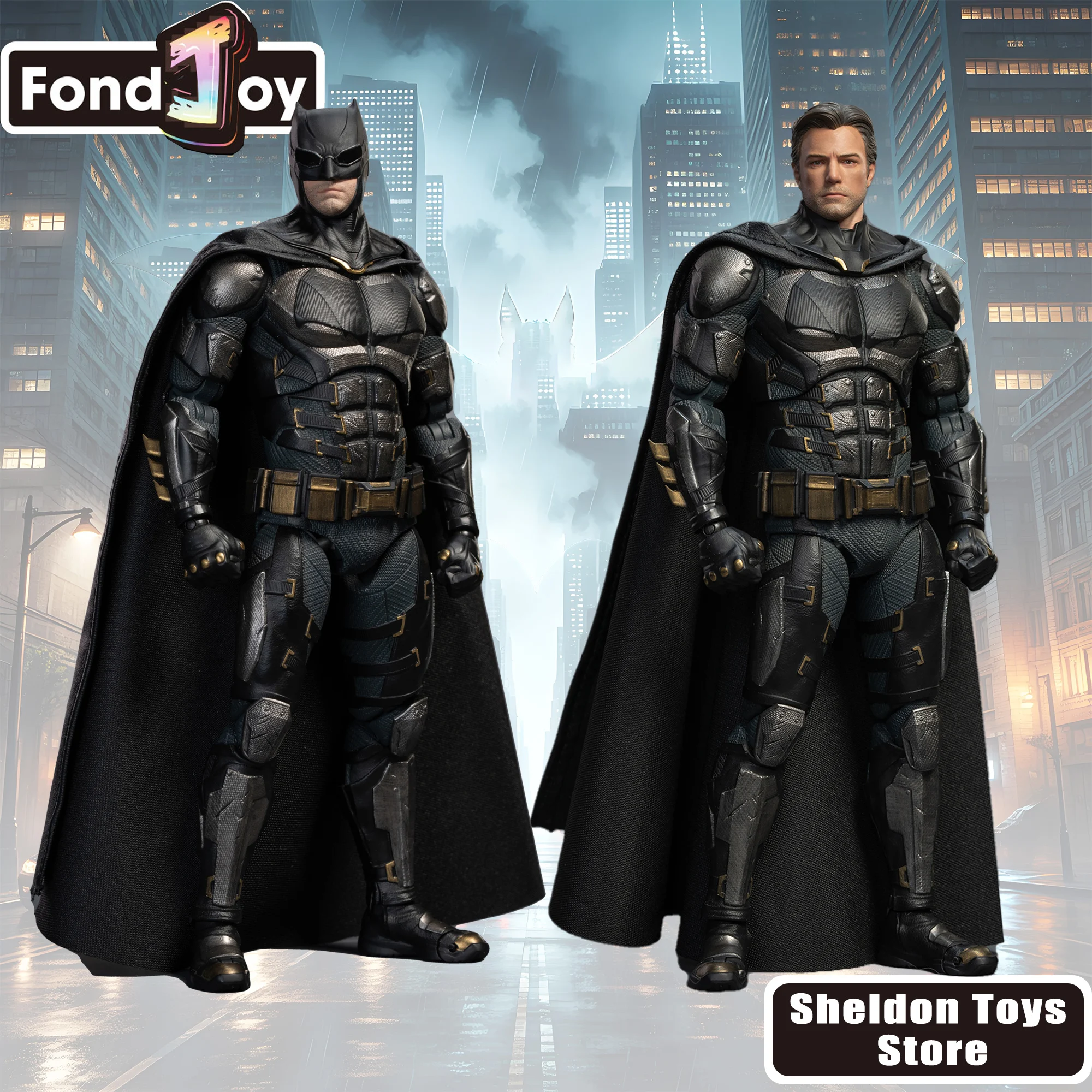 

Genuine Fondjoy Batman Action Figure Toys Justice League Version Model Batman Movable Doll DC Fans Collection The Dark Knight