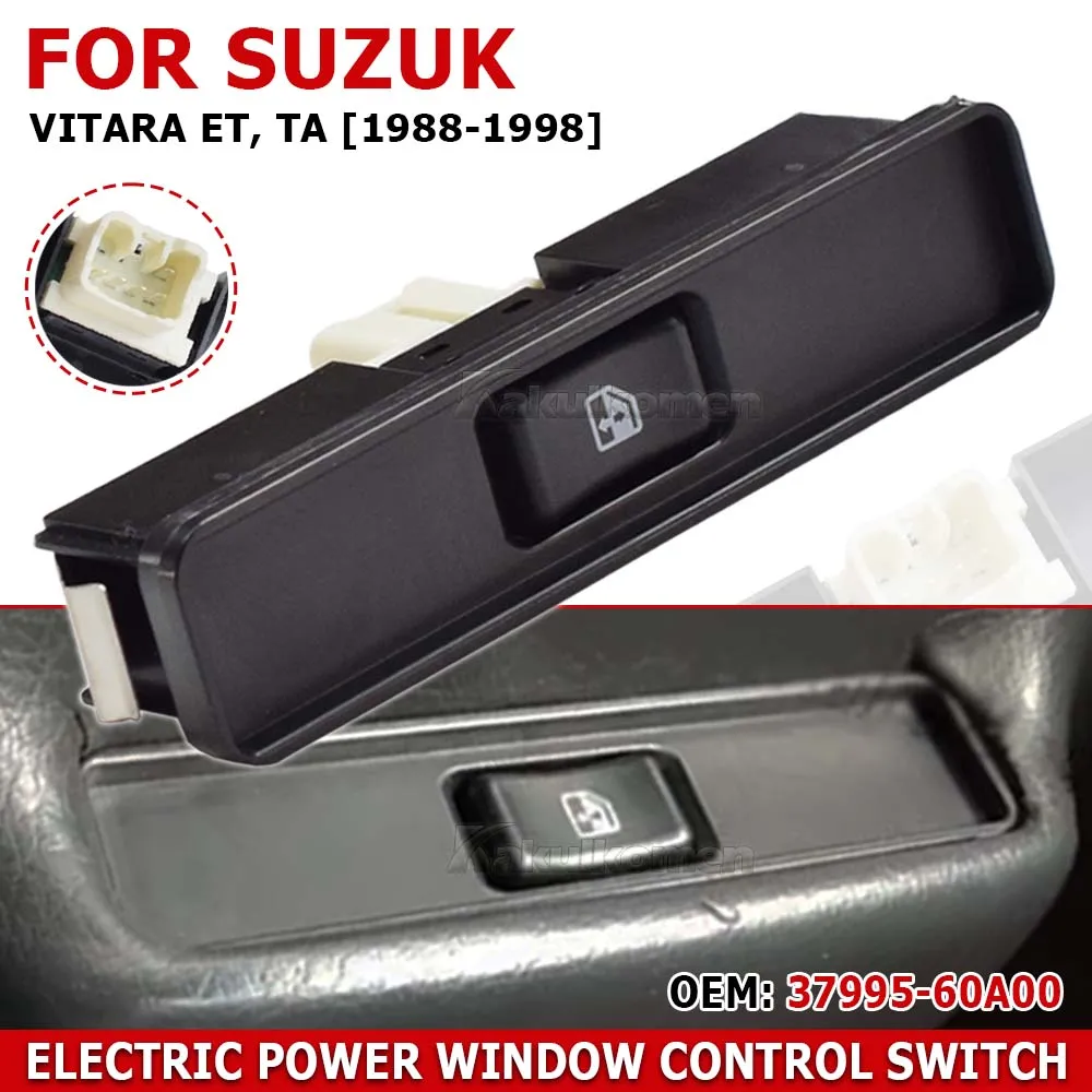 37995-60A00 Driver Passenger Electric Power Window Control Switch For Suzuki Vitara 1988-1998 1991 1992 1993 1994