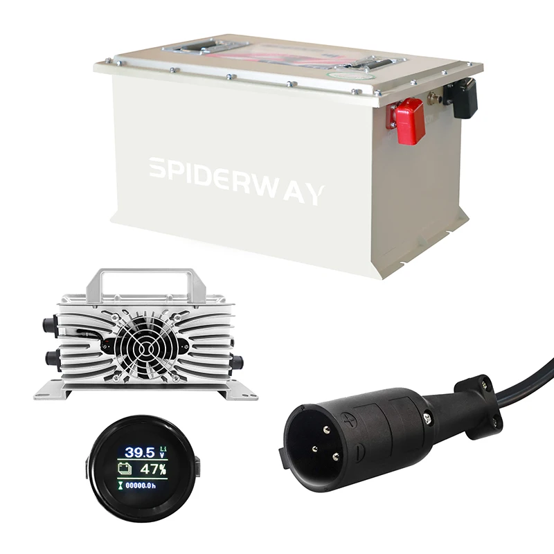 

LiFePO4 36V 105Ah Battery with BMS 6000Cycles, 200A BMS 25A Charger for Club Car Golf Cart,Max.7.68kW Load Power