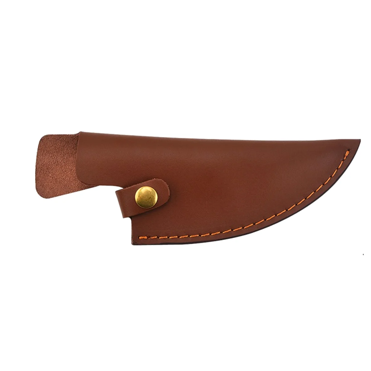 AB89-Cowhide Knife Sheath Boning Knife Small Kitchen Knifes PU Sheath with Belt Ring Portable Knife Sheath