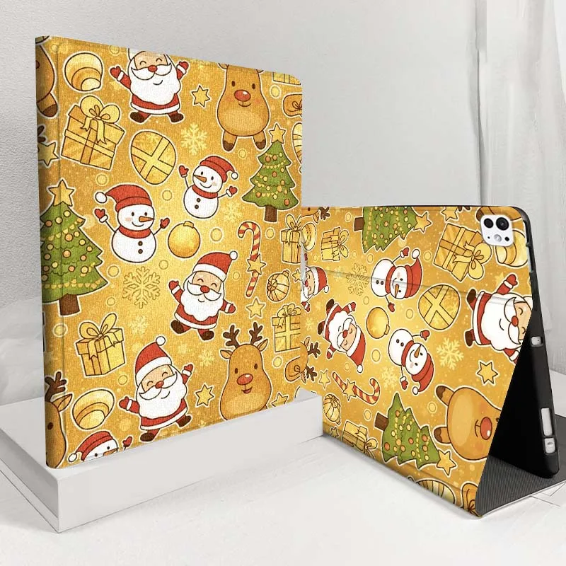 

Santa reindeer snowman gifts For iPad Pro Air 5 4 3 13 11 8 7 6 5 10th 7th 6th 10.5 12.9 10.9 Tablet Case