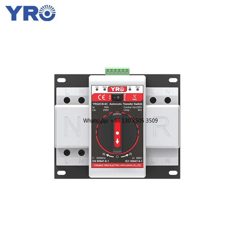 

YRO ATS 2P Dual Automatic Transfer Switch Box Power Switching Equipment 230V Factory Commutateur De Transfert Automatique