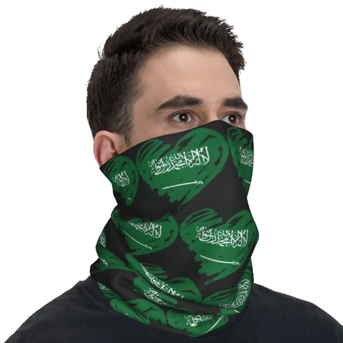 Outdoor Sports Balaclava The Kingdoms Of Saudi Arabia Bicycle Mask Soft Bike Tactical Mask Running Travel Dustproof Neck Gaiter