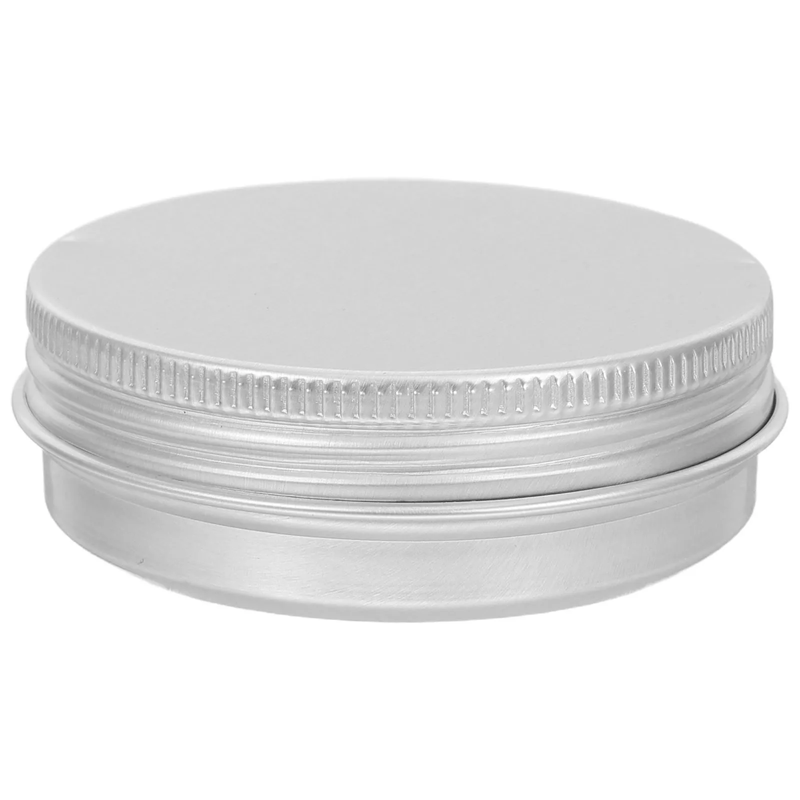 กระปุกอะลูมิเนียม 50 มล. ฝาปิดไร้รอยต่อ สำหรับครีม โลชั่น ลิปบาล์ม ขี้ผึ้ง ครีมแต่งหน้าแบบมิเนอรัล แป้งอะคริลิค