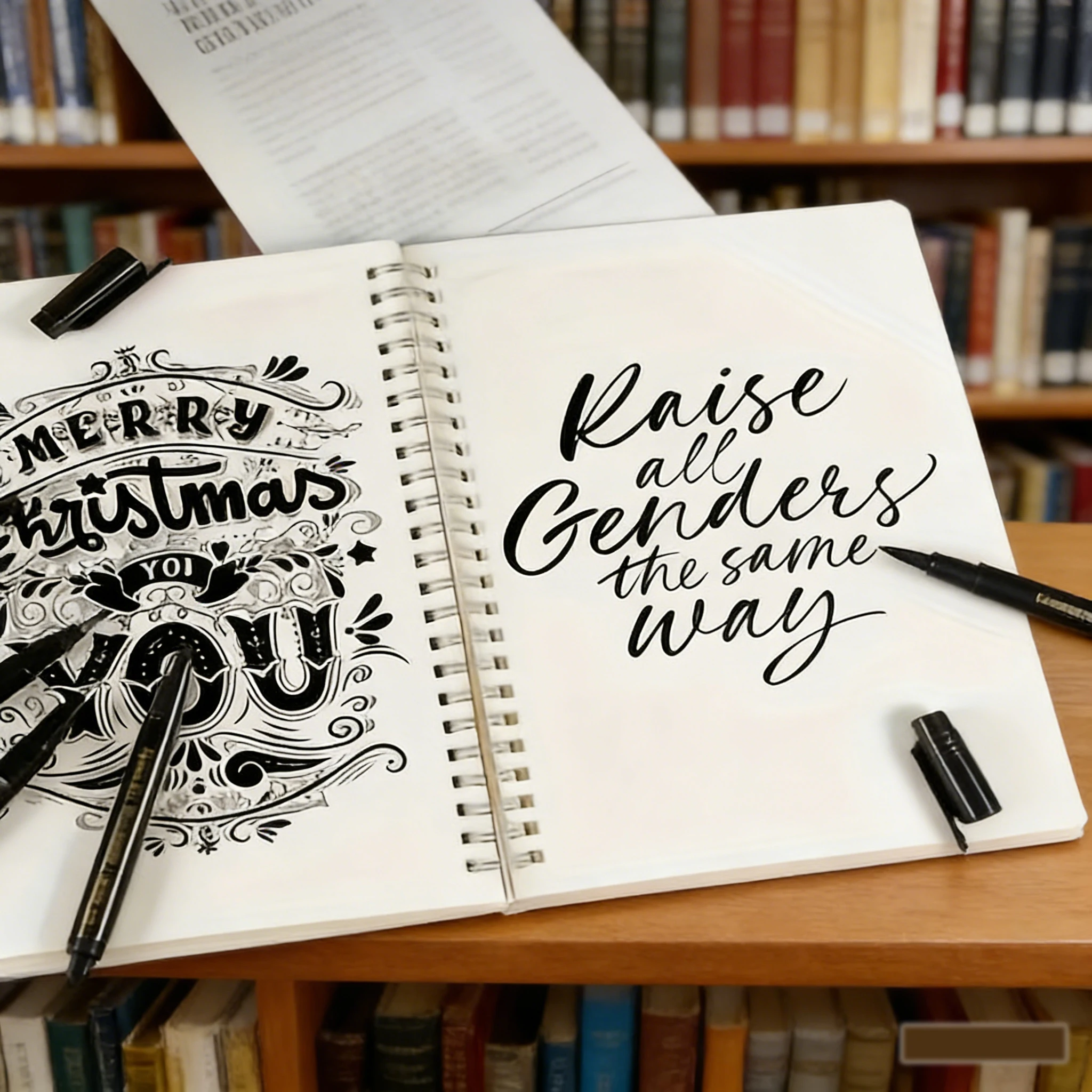 4 Verschiedene Größen Nachfüllbarer Soft-Tip-Stift für Kalligraphie, Skizzieren, Nachzeichnen und Signieren. – Detail 2