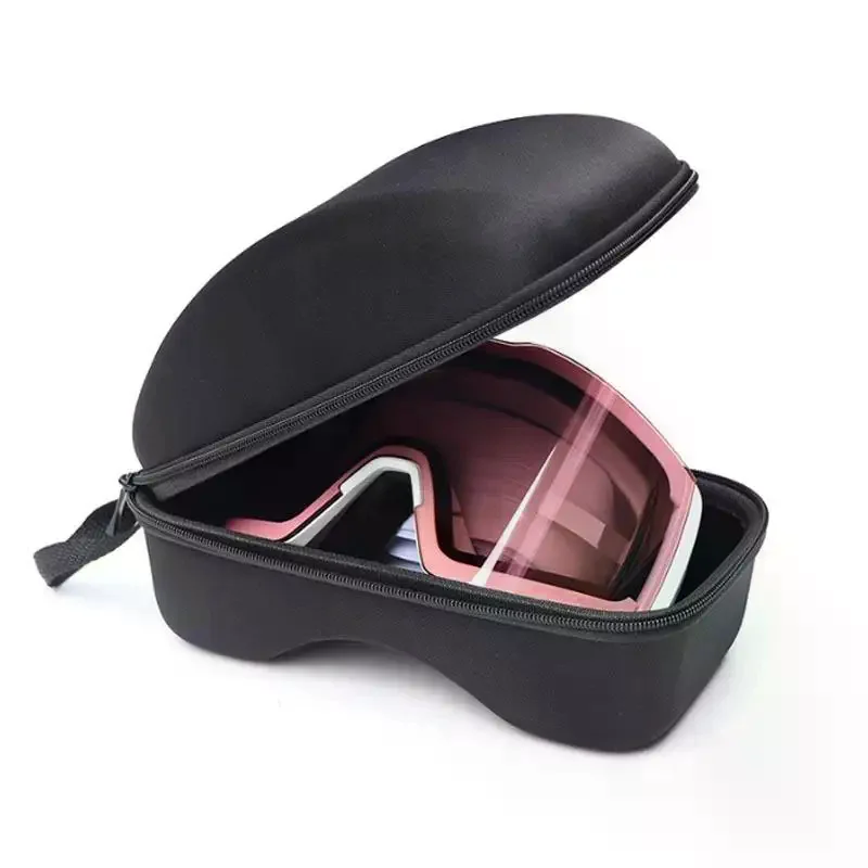 1Pcs Portable Storage Bag Ski Goggles Case EVA Goggles Protective Case For Eyewear Of Snowboard Goggles Case With Carabiner